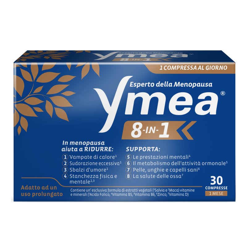 Ymea 8in1 - Integratore alimentare contro i disturbi della menopausa - 30 Compresse