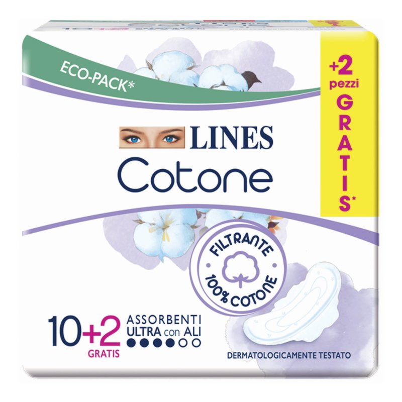 LINES Cotone Bio Ultra Ali 12P