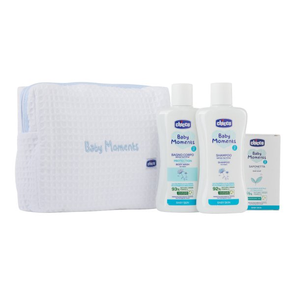 CH-BM Beauty Bag W Zip Azzurro