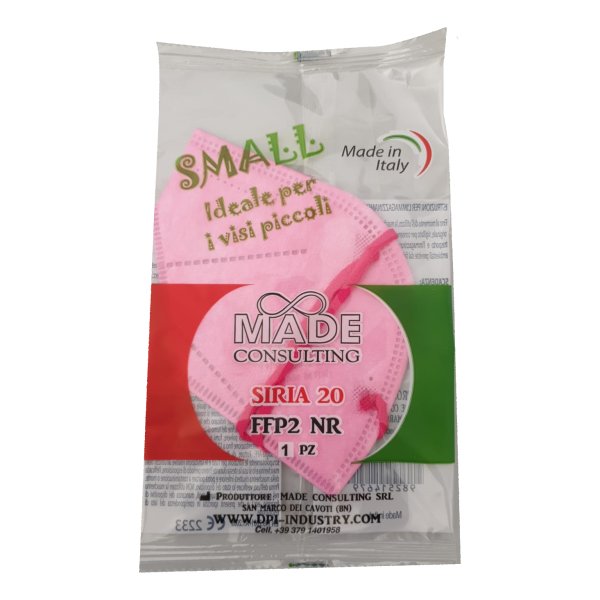 Mascherina FFP2 Rosa Taglia Small Siria ...