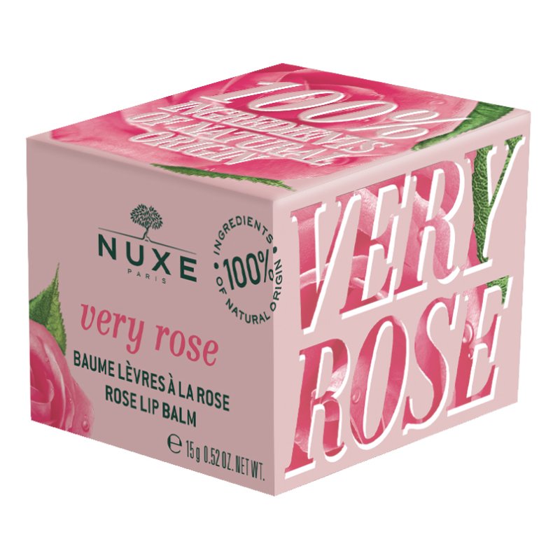 Nuxe Very Rose Balsamo Labbra - Balsamo idratante per labbra secche e screpolate - 15 g