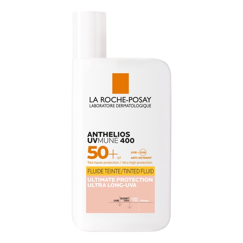 Anthelios UVmune 400 Fluido Colorato SPF50+ - Protezione solare molto alta per il viso - 50 ml