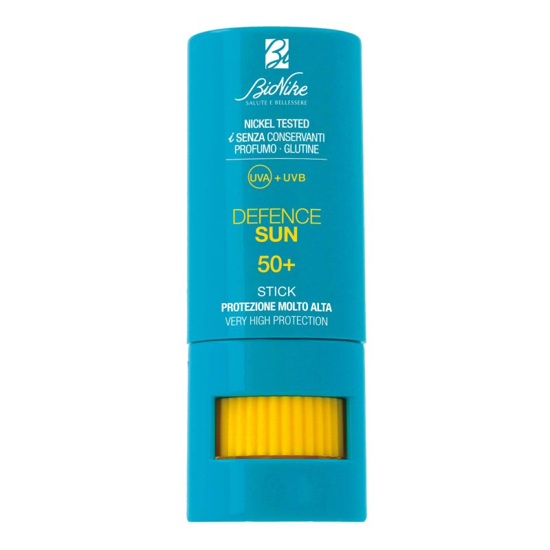 Bionike Defence Sun Stick SPF50+ - Stick solare labbra e zone sensibili - 9 ml