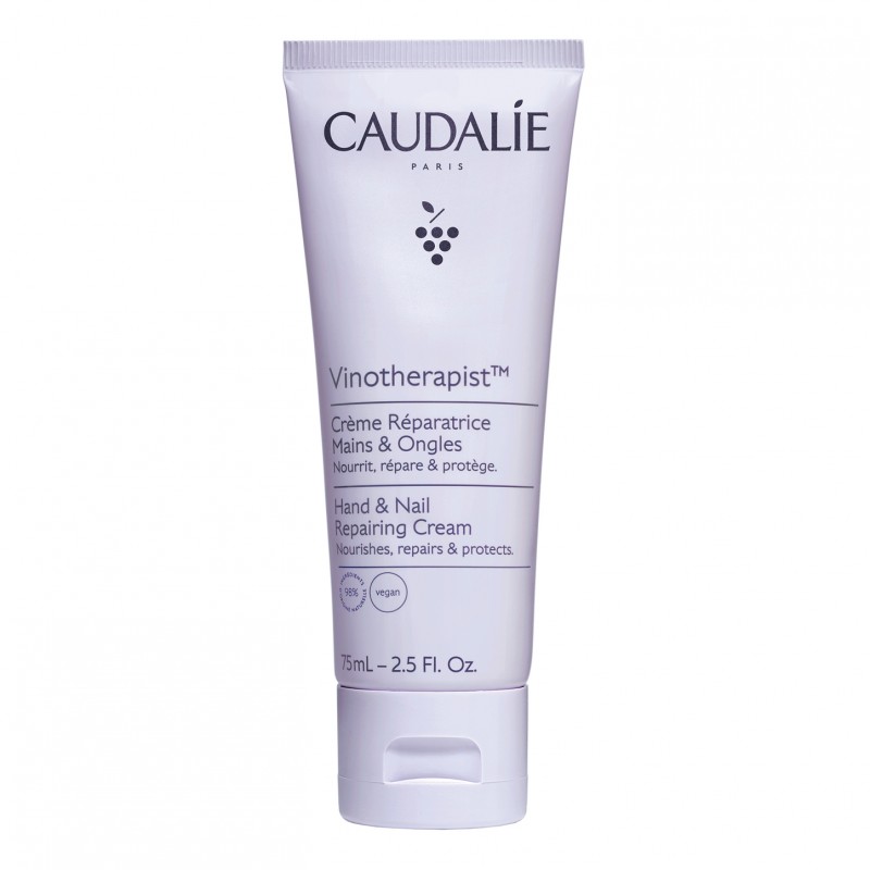 Caudalie Vinotherapist Crema Mani e Unghie - Crema riparatrice per pelle secca e molto secca - 75 ml