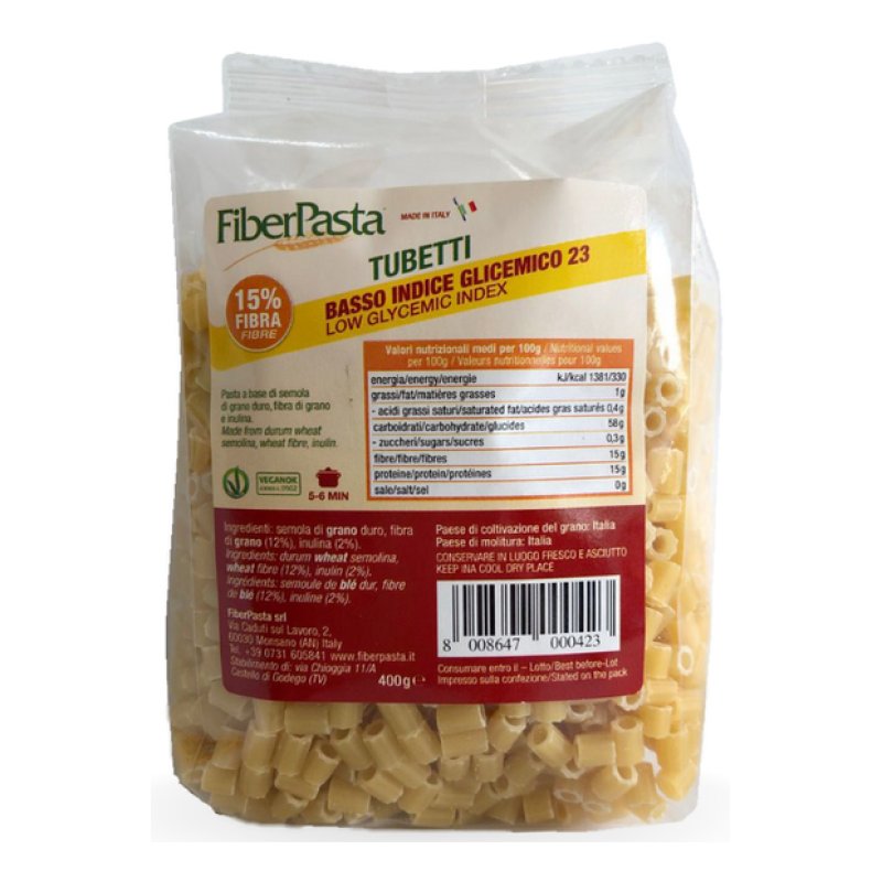 FIBERPASTA B.I.Tubetti 400g