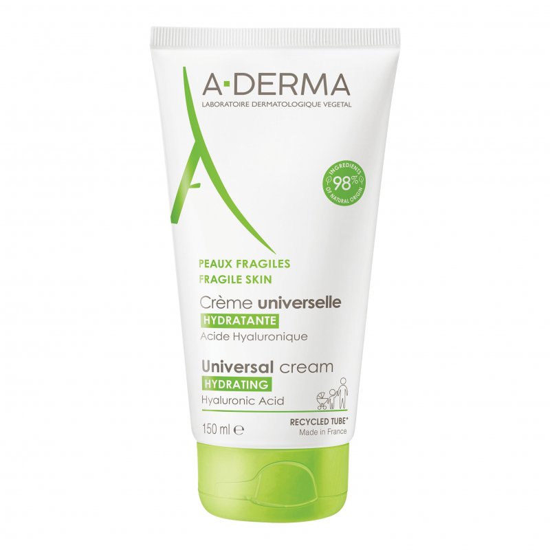 A-Derma Crema Universale Idratante - Crema per pelle fragile e secca - 150 ml 