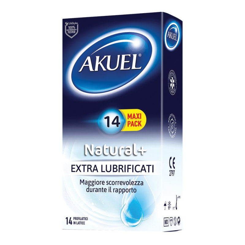 AKUEL Natural+ExtraLubr.14pz