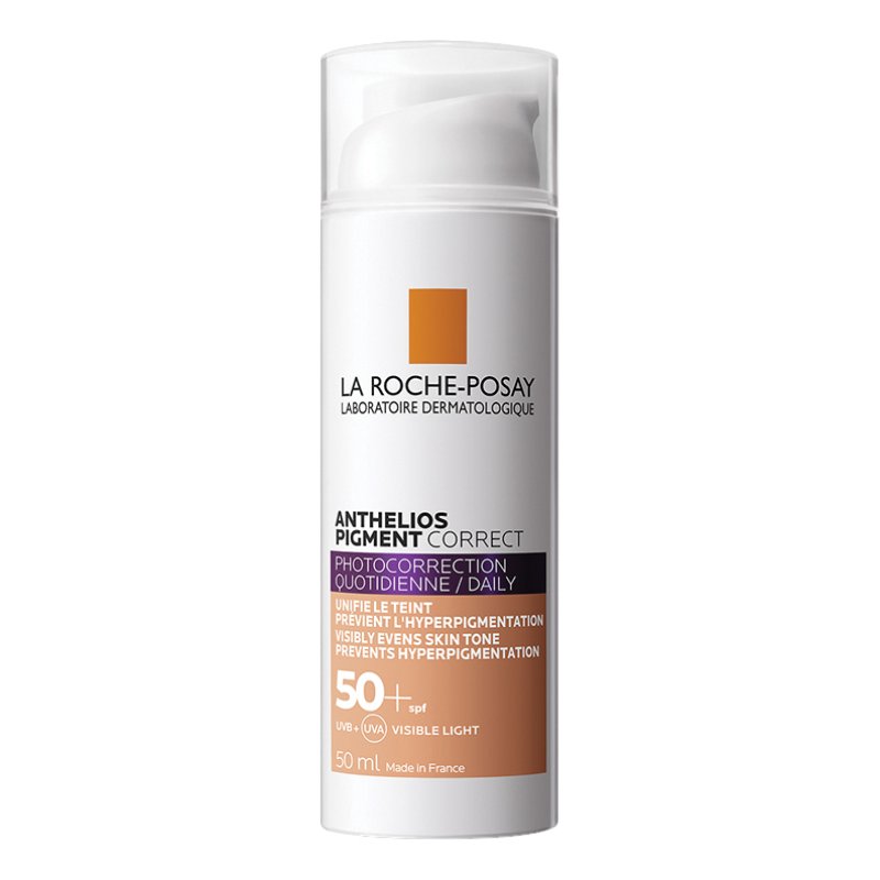 Anthelios Pigment Correct SPF50+ colore MEDIUM - Crema uniformante viso con protezione solare alta - 50 ml