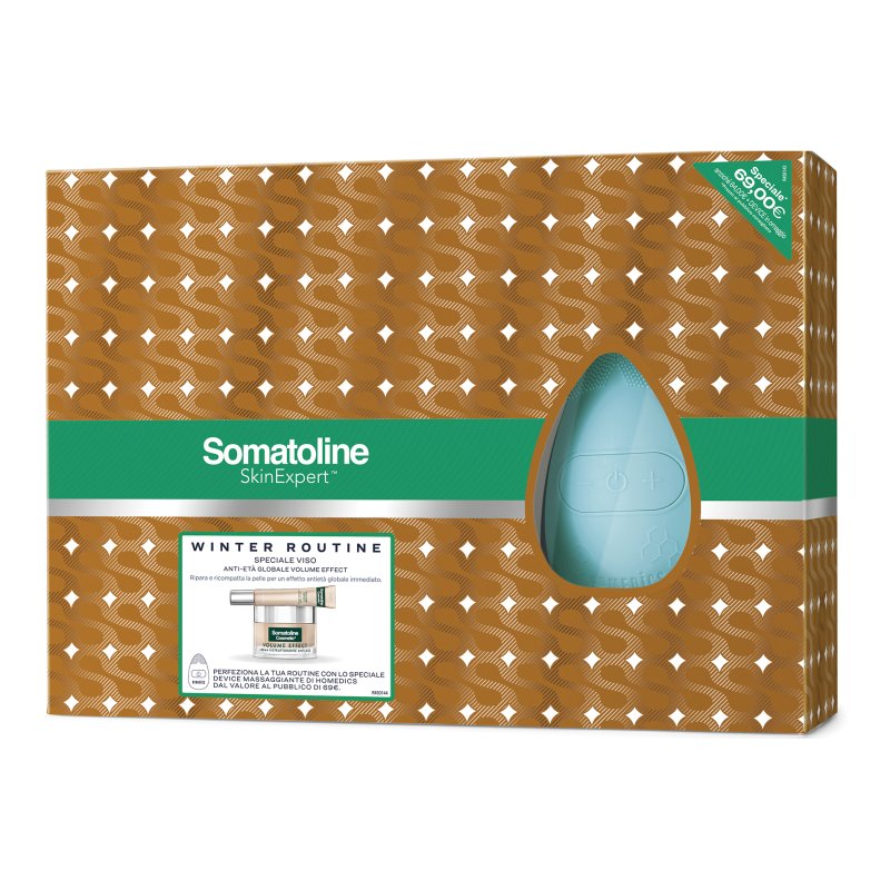 Somatoline Cofanetto di Natale Premium Volume - Volume Effect Crema giorno + Volume Effect contorno occhi e labbra + Massaggiatore viso