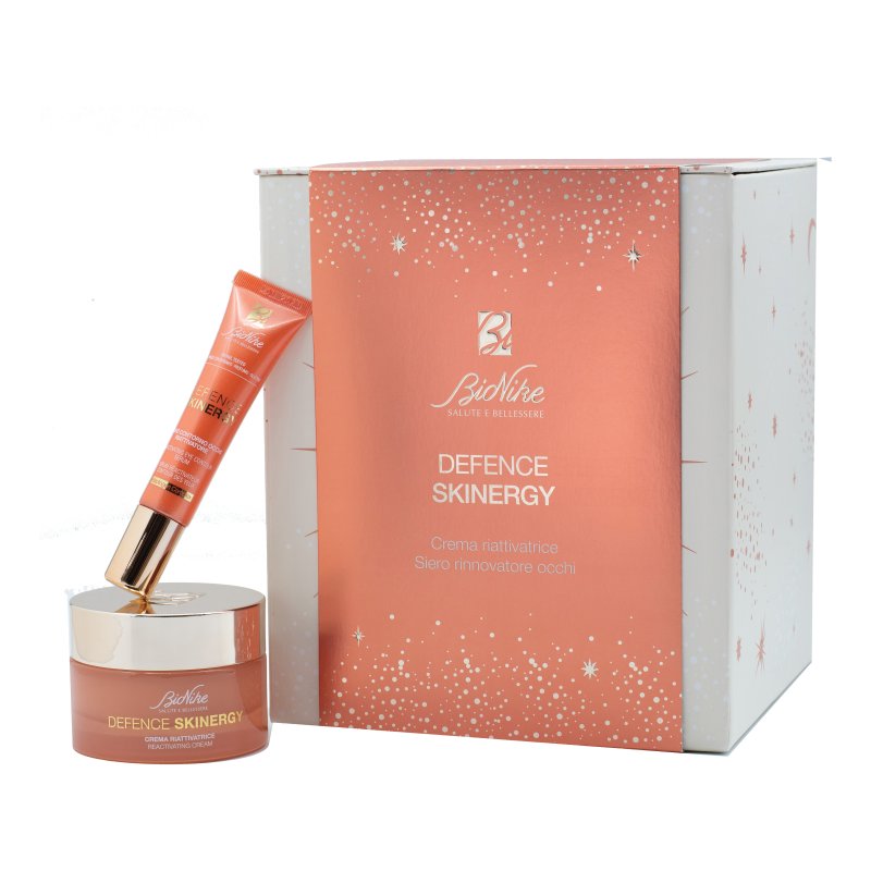 Bionike Cofanetto di Natale Defence Skinergy - Crema rinnovatrice 50 ml + Siero rinnovatore occhi 15 ml