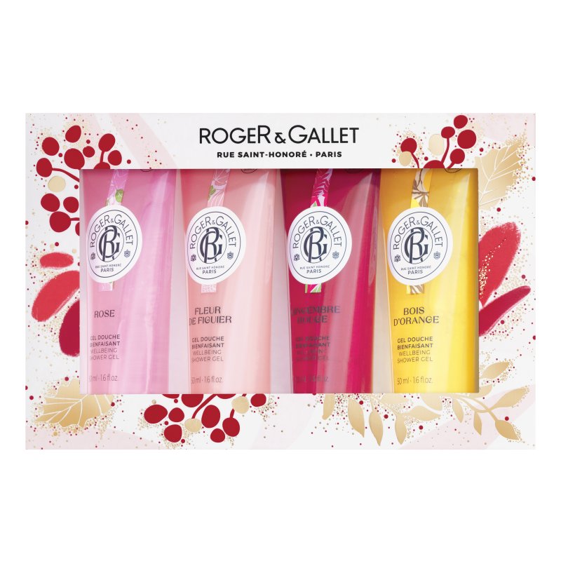 Roger & Gallet Cofanetto di Natale Gel Doccia - Set con 4 gel doccia profumati