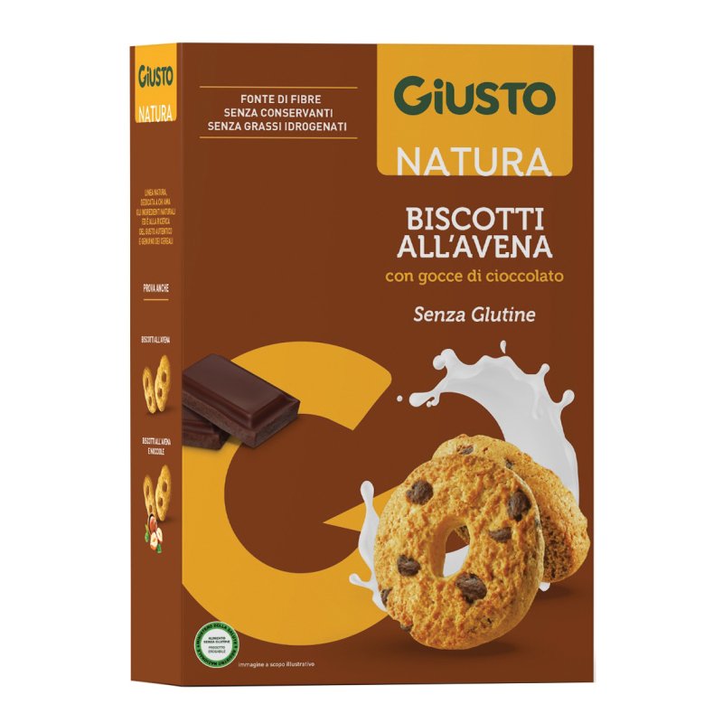 GIUSTO S/G Bisc.AvenaCiocc250g