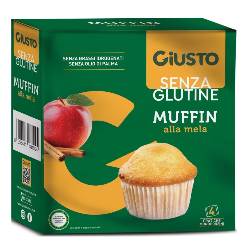 GIUSTO S/G Muffin Mela 4x50g