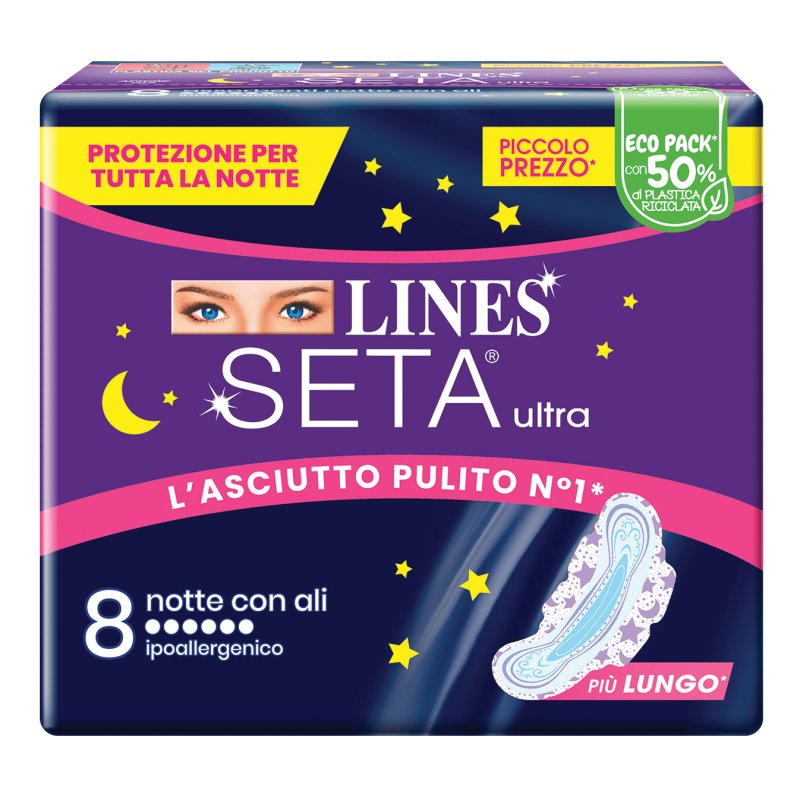 LINES SETA Ultra Notte 8pz