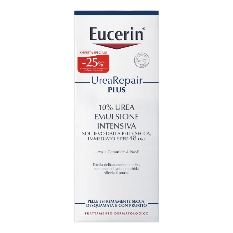 Eucerin UreaRepair Emulsione Intensiva con Urea al 10% - Crema per pelle estremamente secca, desquamata e con prurito - 400 ml 