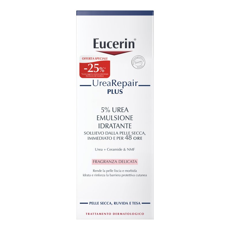 Eucerin UreaRepair Plus Emulsione Idratante con Urea 5% - Emulsione corpo per pelle secca, ruvida e tesa - 250 ml